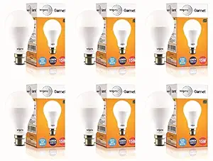 wipro Garnet 15W LED Bulb B22 6500K Pack of 6