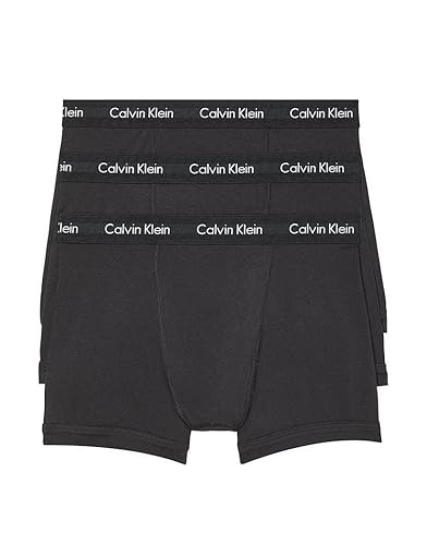Calvin Klein Men's Cotton Stretch 3-Pack Boxer Brief - Medium - 3 Black