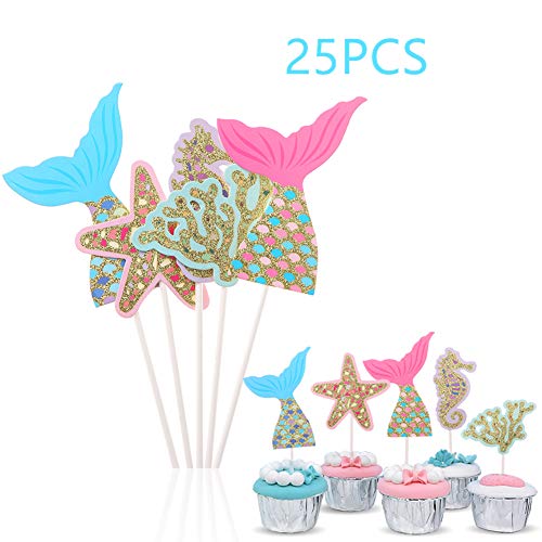 53 Best Pictures Seahorse Party Decorations - 20 Gold Glitter Seahorse Cupcake Topper Under The Sea Party Decorations Gold Glitter Seahorse With Aqua And Lavender Bow By Paper Trail By Laura B Catch My Party