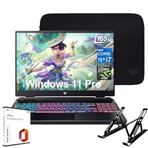 acer Predator Helios-Neo Gaming Laptop – 16″ WQXGA Display, Intel 16-Core i7-13700HX, RTX 4050, 16GB DDR5, 1TB SSD, Backlit KB, Windows 11 Pro & Microsoft Office Lifetime License, Laptop Stand