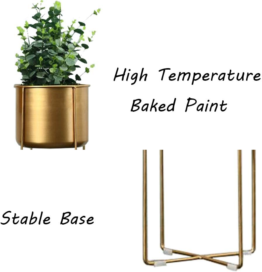 Metal Flower Stands Outdoor/Indoor Gold Plant Display Rack Garden Patio Bonsai Storage Shelves Balcony Decoration Shelf Home Decor(S)