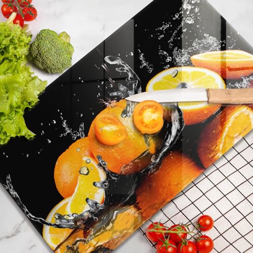 Planche à Découper Induction Wallfluent Protection Plaque Cuisson 52x30 - 5
