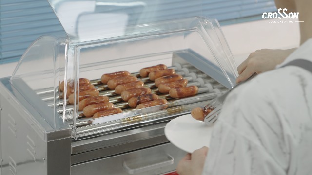 Amazon.com: CROSSON Hot Dog 7 Roller with Bun Warmer&Transparent