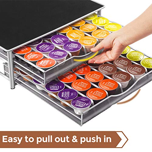 image for MASTERTOP Deluxe Double Layer Storage Drawer Holder for Dolce Gusto K 