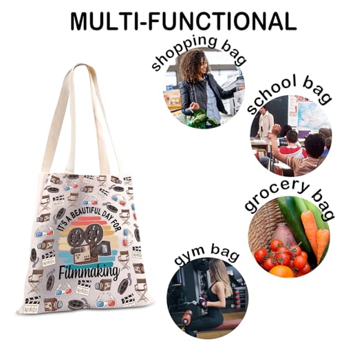 Bolso tote para directores de cine: 'Es un hermoso día para hacer cine' — regalo para cineastas y videógrafos miniatura 6