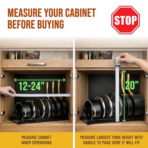 Norcalway-Adjustable-Bakeware-Pots-and-Pans-Organizer-Under-Cabinet11-Dividers-Cookie-Sheet-Baking-Pan-Pot-Lid-Organizers