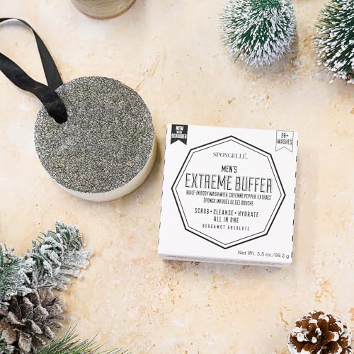 SPONGELLÉ Extreme Buffer Éponge Corps Homme Soin Douche Bergamote - 2
