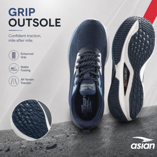 Image of ASIAN Powerplay Carbon-39 Men's Running Shoes | Breathable Knit, High-Rebound Midsole with Carbon Plate for Daily Runs & Active Use