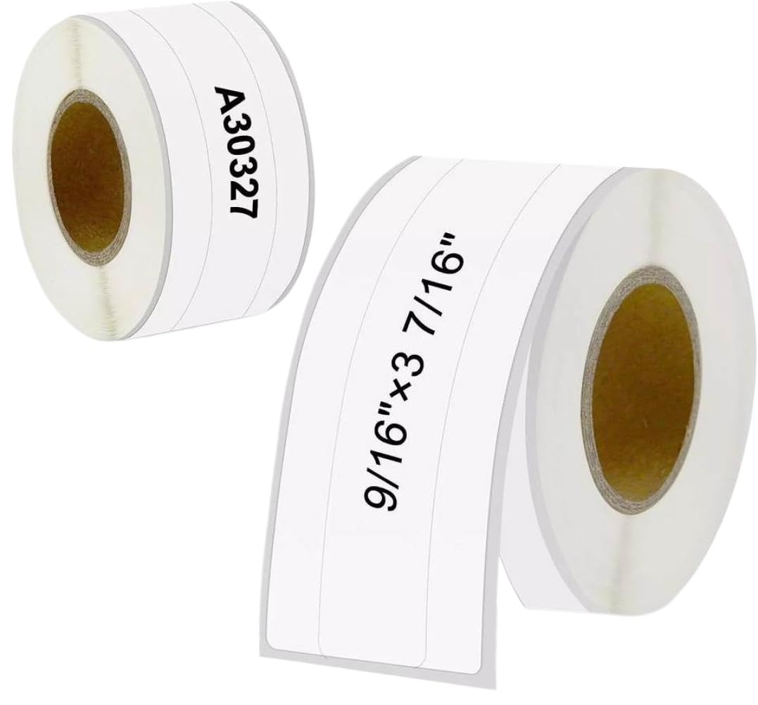 Etichette per cartelle di file, 87 x 14 mm, 130 etichette per rotolo, compatibile con il modello 450, confezione da 2 a 30 rotoli(2 Rolls)