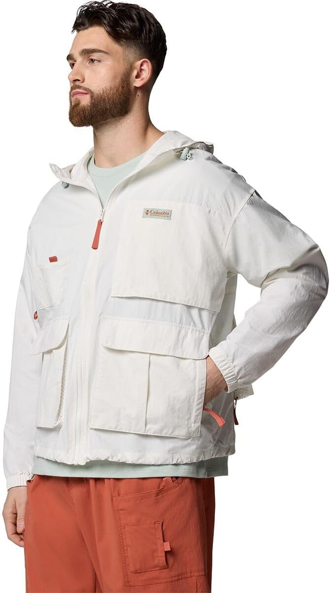 Columbia, Cove Beach Windbreaker - Men's, Sea Salt, XL - Image 8
