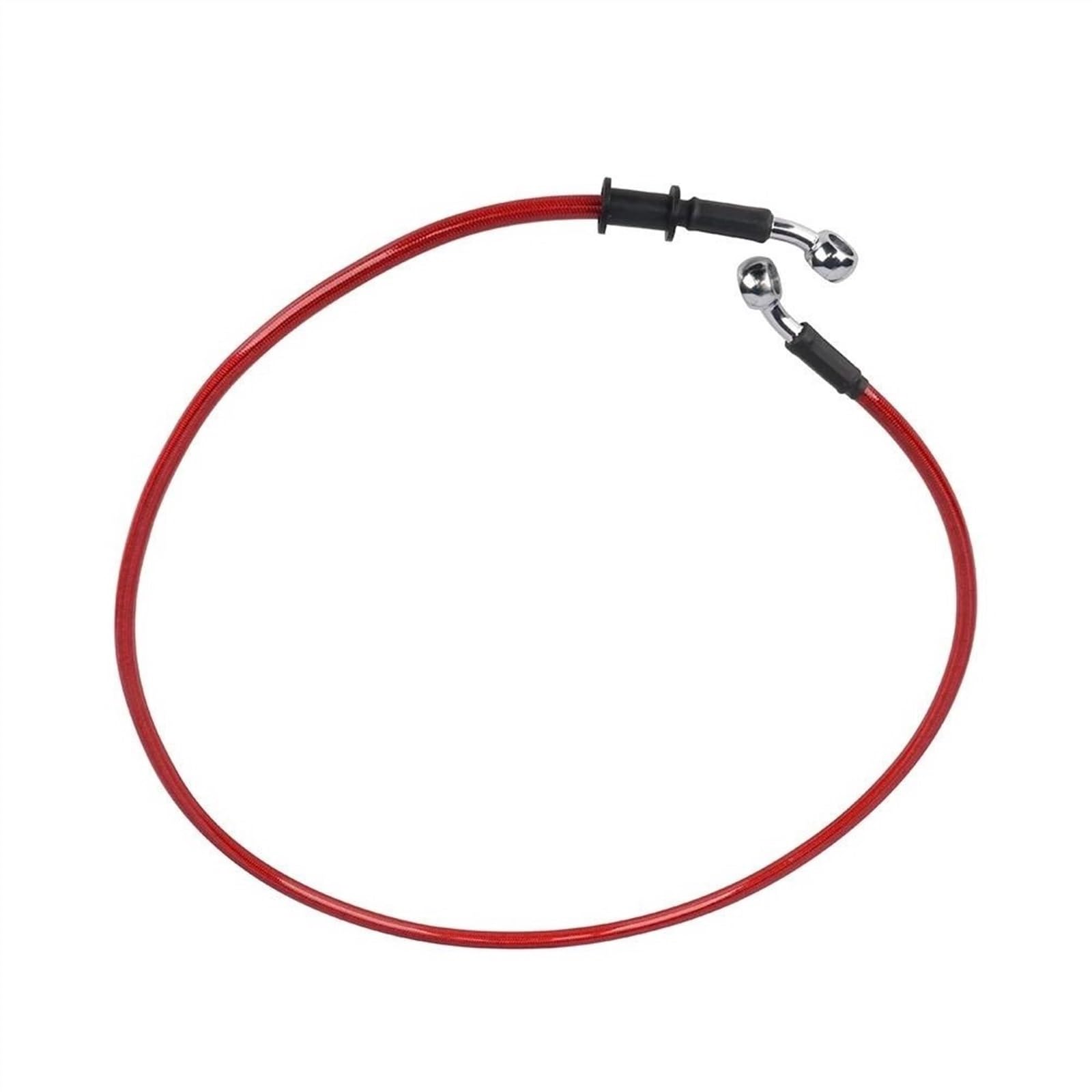 Ksxzw Black- Silver Motorbike Part Motorcycle Accessories Hydraulic Brake Line Oil Hose Pipe 28° 900 Mm