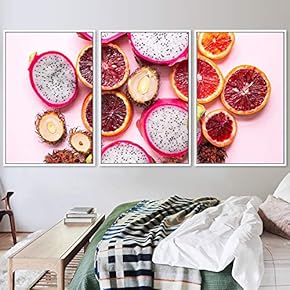signwin 3 Piece Framed Canvas Wall Art Colorful...