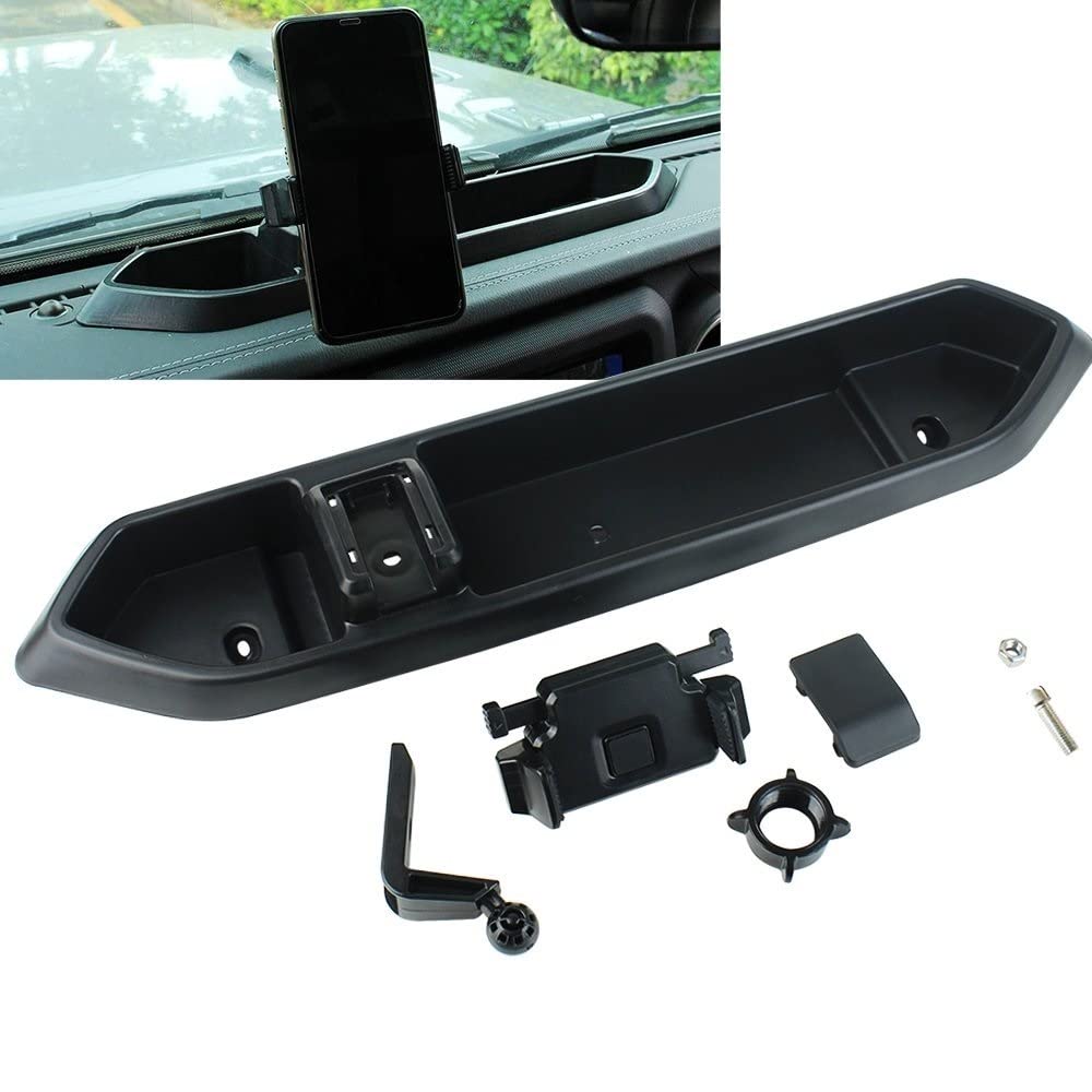 Vassoio organizer per console centrale Per supporto per telefono da cruscotto interno per Jeep per Wrangler JL J-LU 2018 2019 2020 JT G-ladiator
