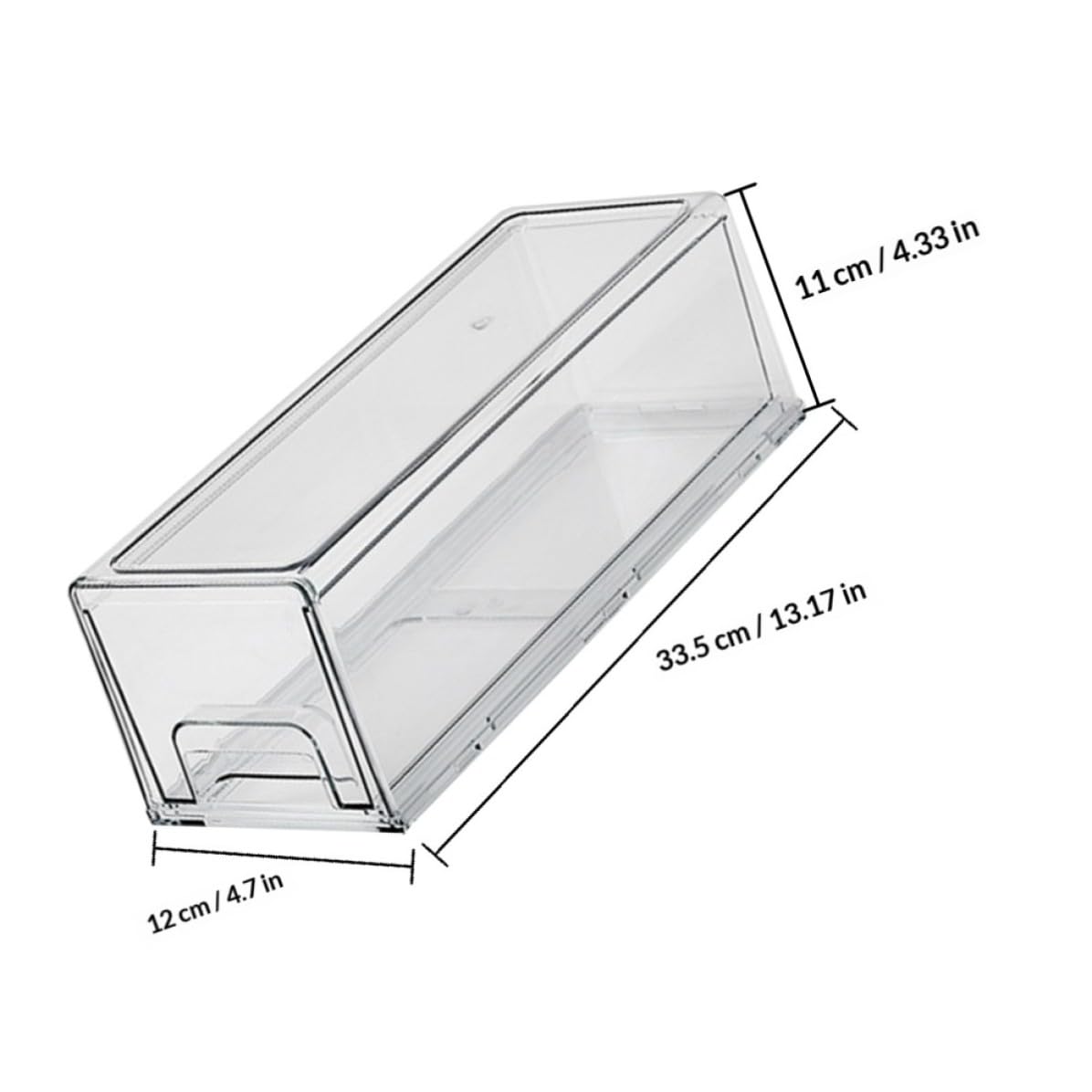 BESTOYARD Caja Organizadora Fácil de Limpiar Gran Capacidad para Refrigerador de Pet y Mantiene Frutas y Verduras en Armarios de Cocina