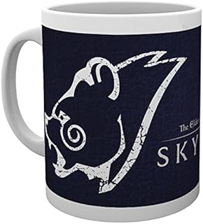 GB eye LTD, Skyrim, płaszcz burzowy, kubek, drewno, wielokolorowa, 15 x 10 x 9 cm