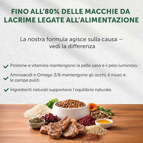 Nature's Protection Superior Care White Dogs Cibo Secco Ipoallergenico Per Cani Adulti Di Taglia Piccola, Agnello E Riso, Riduce Le Macchie Di Lacrime, 10 Kg. - 3