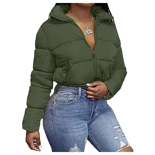 25 Cozy Winter Outfit Ideas for Women (Style Guide) Crop Puffer Jacket