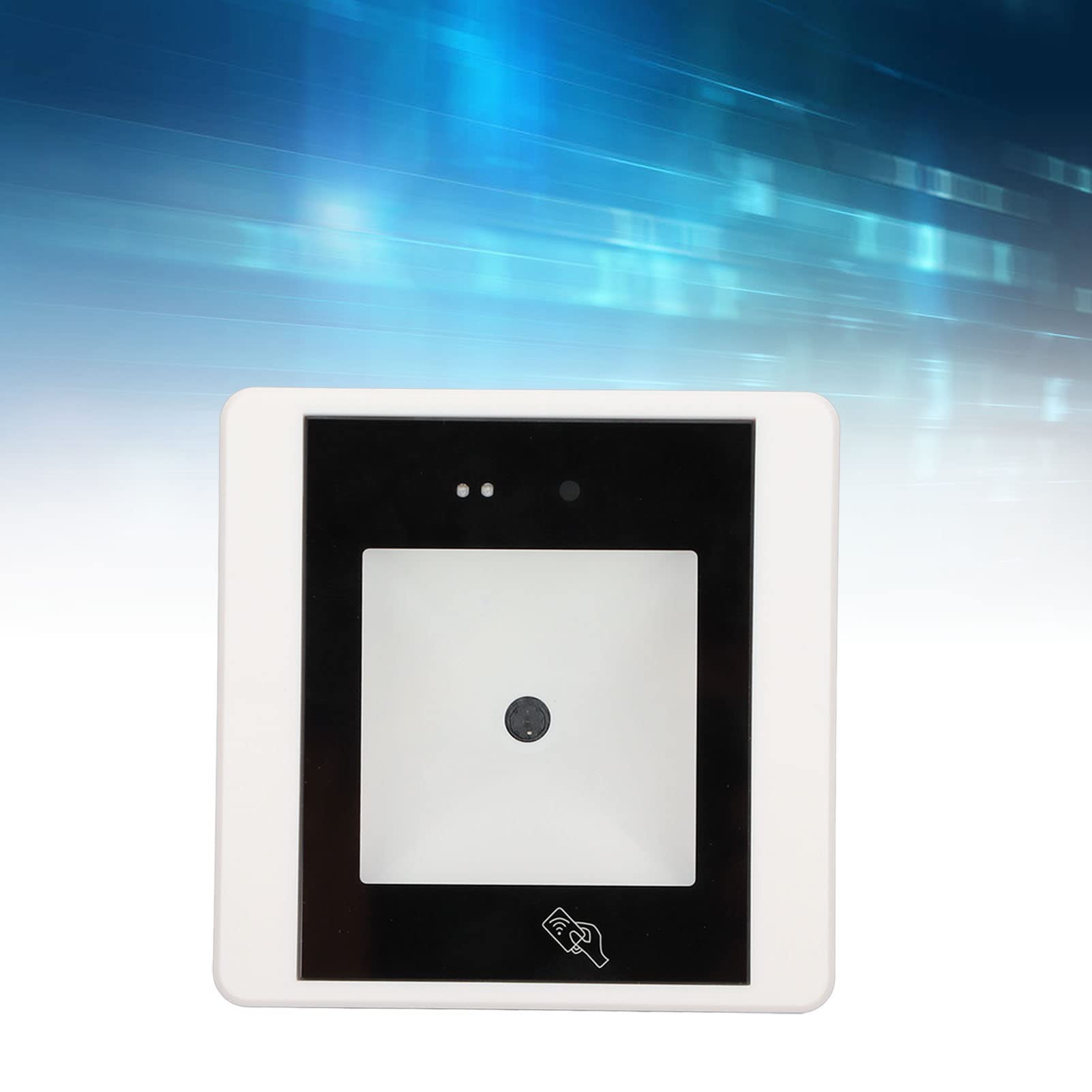 Lector de Código de Barras QR 1D 2D para Administración Administrativa de Control de Acceso Al Salón con Aviso de Timbre, Conexión IP, 1 Escáner (R35C Blanco)