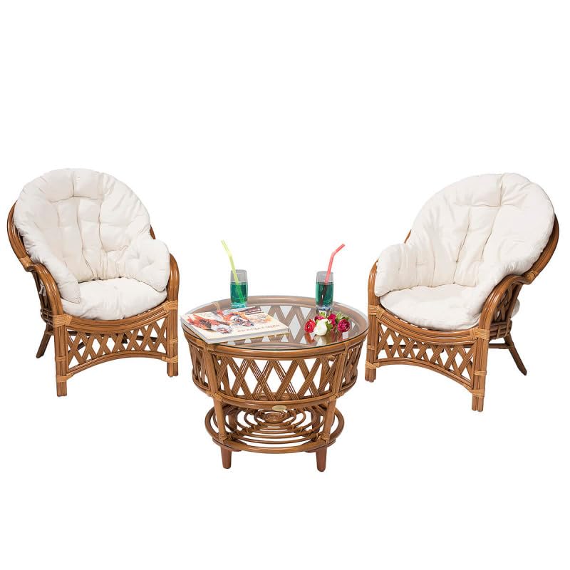 Salon de jardin en rotin - Ameublement