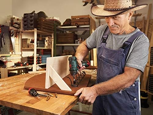 Man using Parkside PBSA 12 D2 12V Cordless Drill Driver to drill into wood