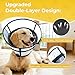 ZuxZuce Upgraded Dog Cone Collar for Dogs After Surgery, Soft Transparent Pet Recovery Collar for Large Medium Small Dogs, Depth Adjustable Dog Cone Collar, Elizabethan Collar (XL, Black)