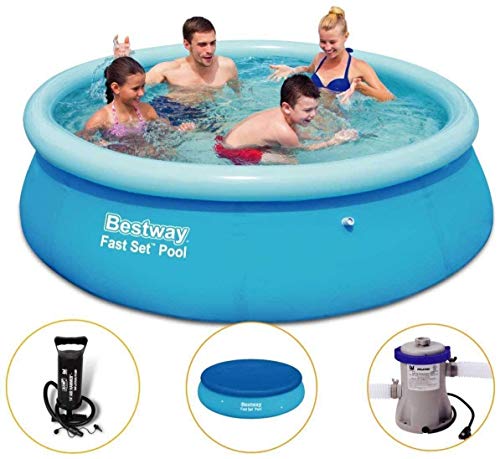 Piscina Inflável 2.300 Litros + Filtro + Capa + Bomba - Bestway
