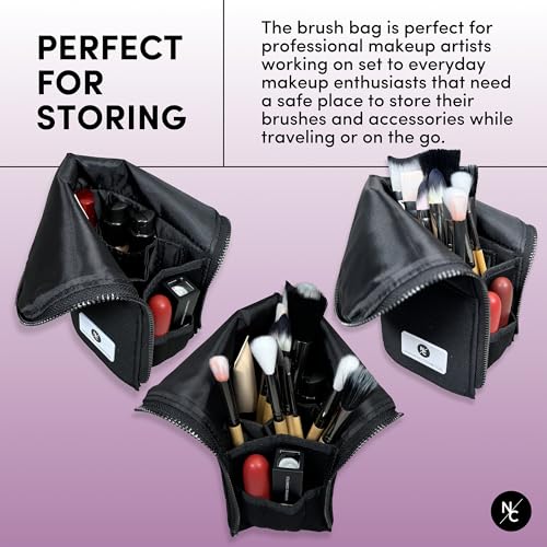 Stand-up Foldable Makeup Brush Bag for Professional Makeup Artists2