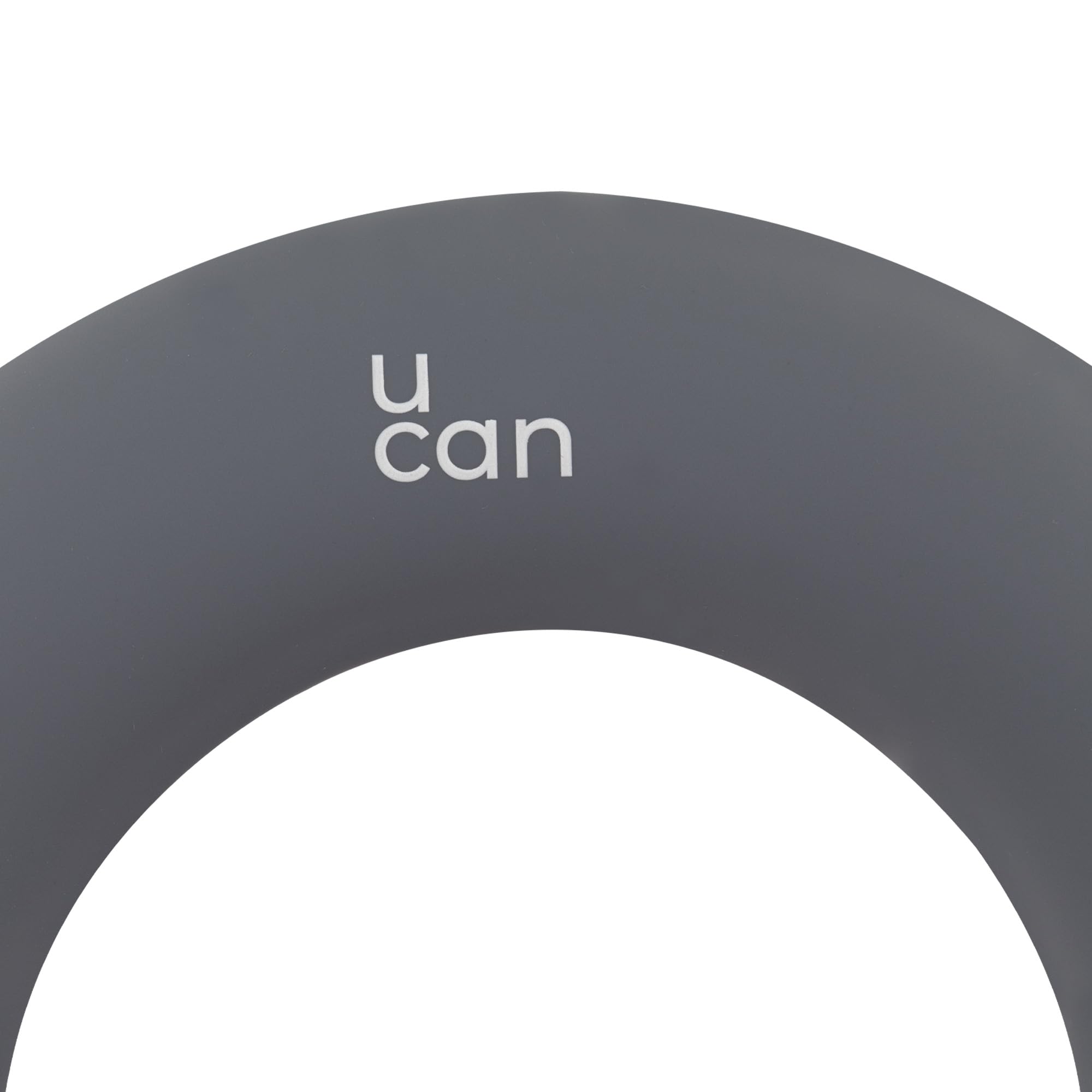 U can Gewichtsringe aus Silikon für Training, Widerstandsringe für Yoga, Pilates und Fitness, strafft Arme, Beine und Bauch, kompaktes Zubehör für Zuhause oder Fitnessstudio (grau, 2,7 kg)