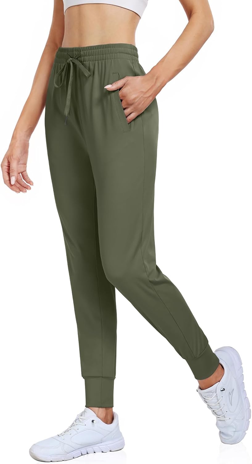 UEU Women's Joggers Pants Drawstring Running Sweats Athletic Workout Gym Yoga Sweatpants with Pockets - Image 2