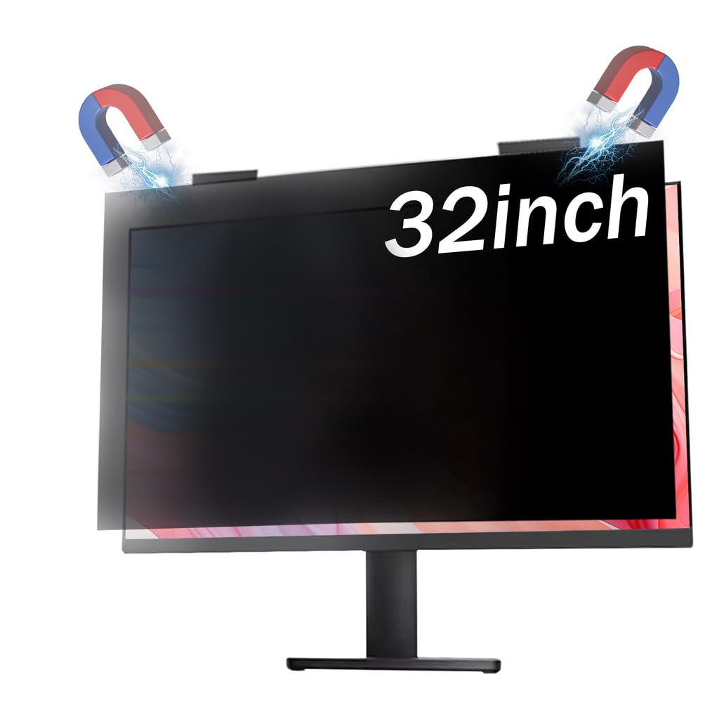Pantalla de privacidad de 32" premium con tecnología antireflejo Stealth Shield 8
