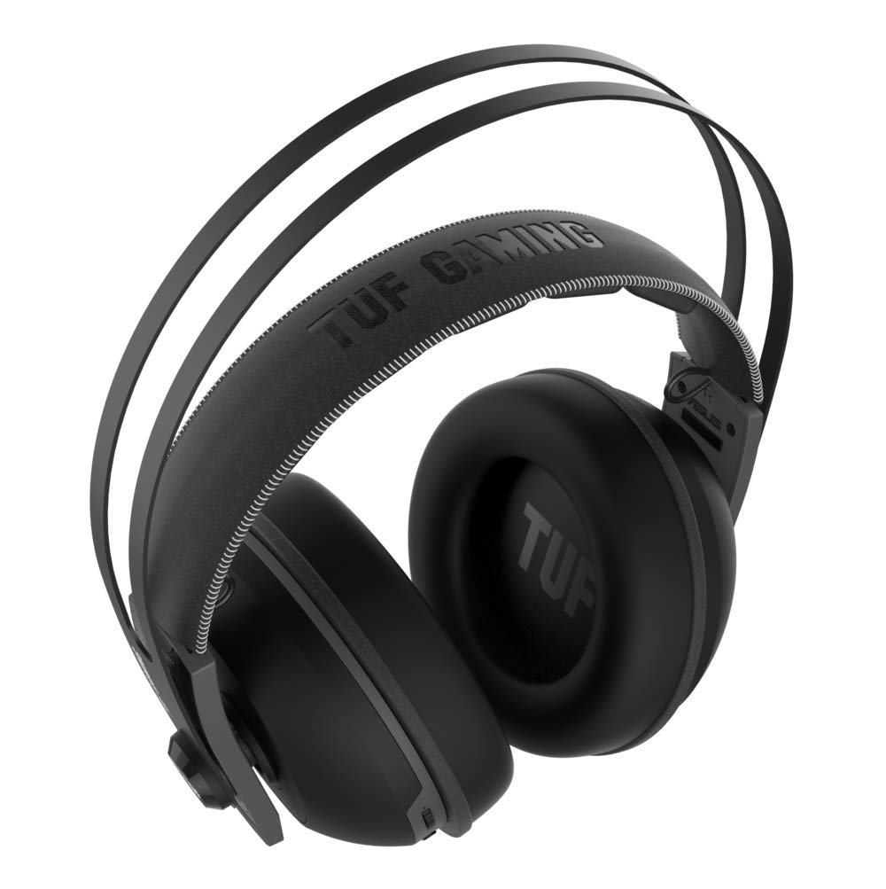 ASUS TUF Gaming H7 Wireless Gun Metal - Auriculares compatibles con PC, Mac y PS4,conexión inalámbrica 2,4 GHz, 15h autonomía, Altavoces Essence de 53 mm, Diadema de Acero Inoxidable, Gun Metal