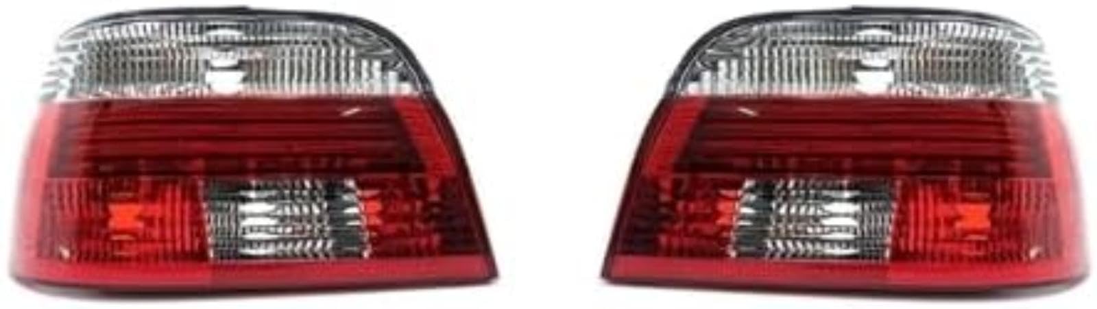 Dla BMW serii 5 E39 1998-2003 światło tylne samochodu tylny zderzak hamulec serwisowy włącz, dla zespołu tylnego światła cofania sygnału Lampka kontrolna lusterka (Red White Right)
