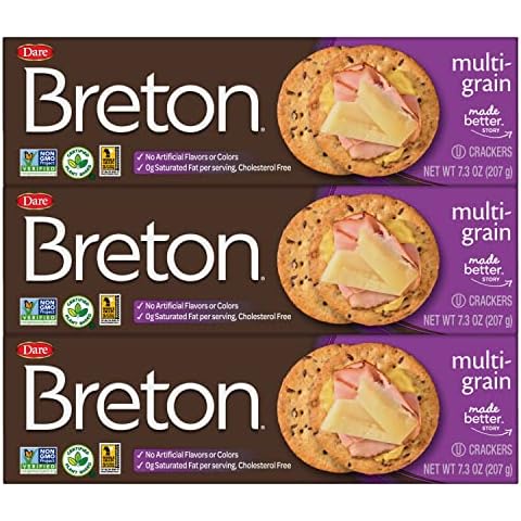 Breton Multigrain Crackers, 7.3 Oz (Pack of 3) Cover