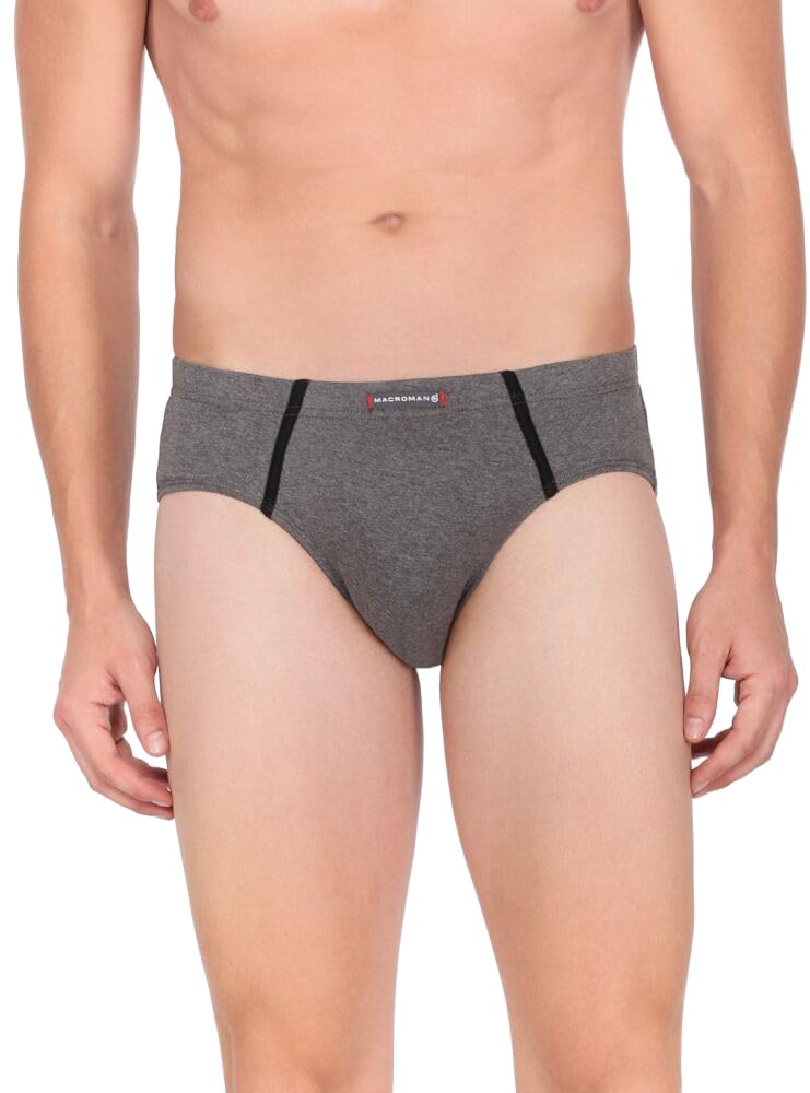 macroman m-series Men's Cotton Brief with Inner Elastic Waistband (Pack of 2)-picture-36