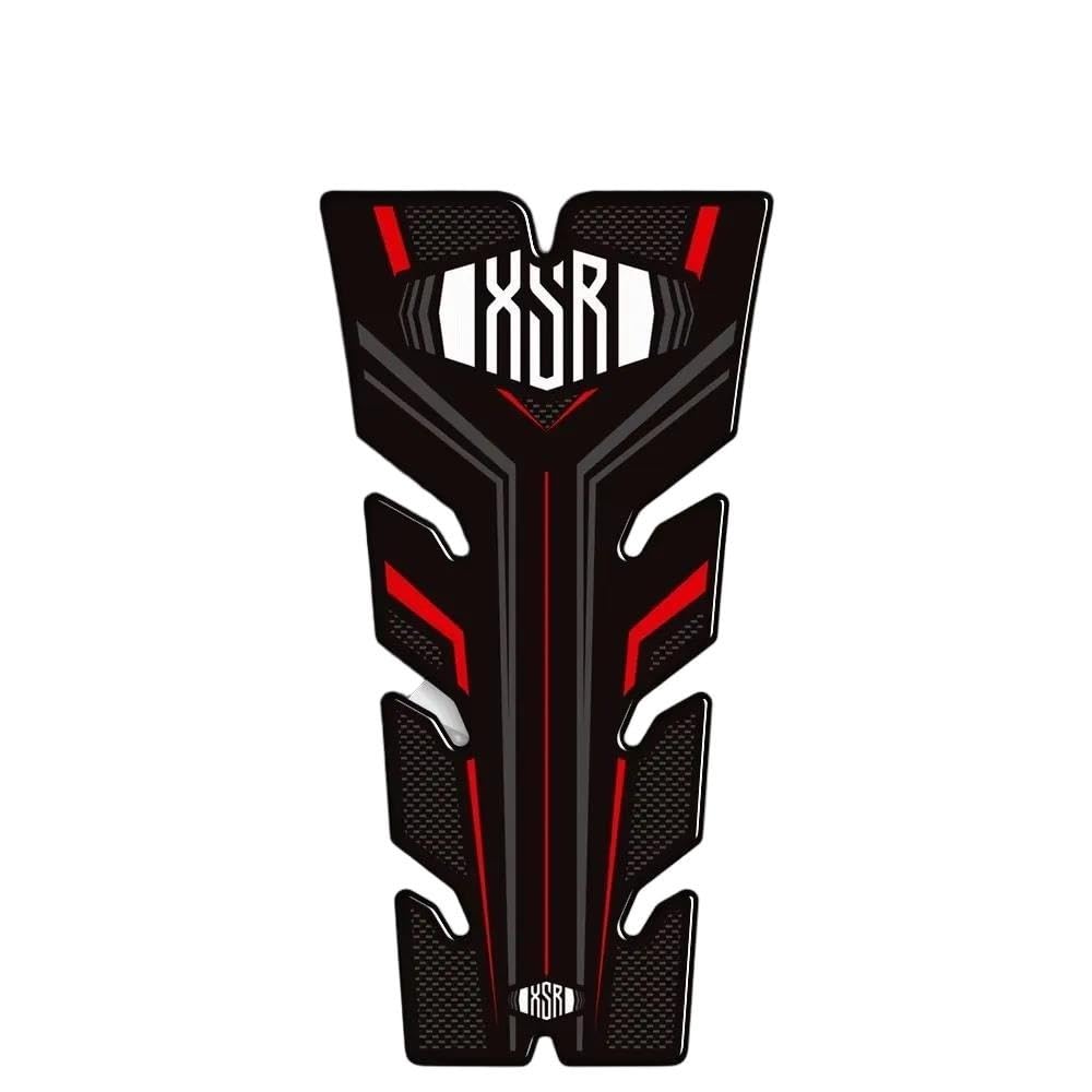 Protecteur de réservoir moto adhésif et résistant rouge pour XSR 700