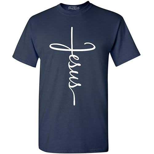 shop4ever Jesus Cross T-Shirt