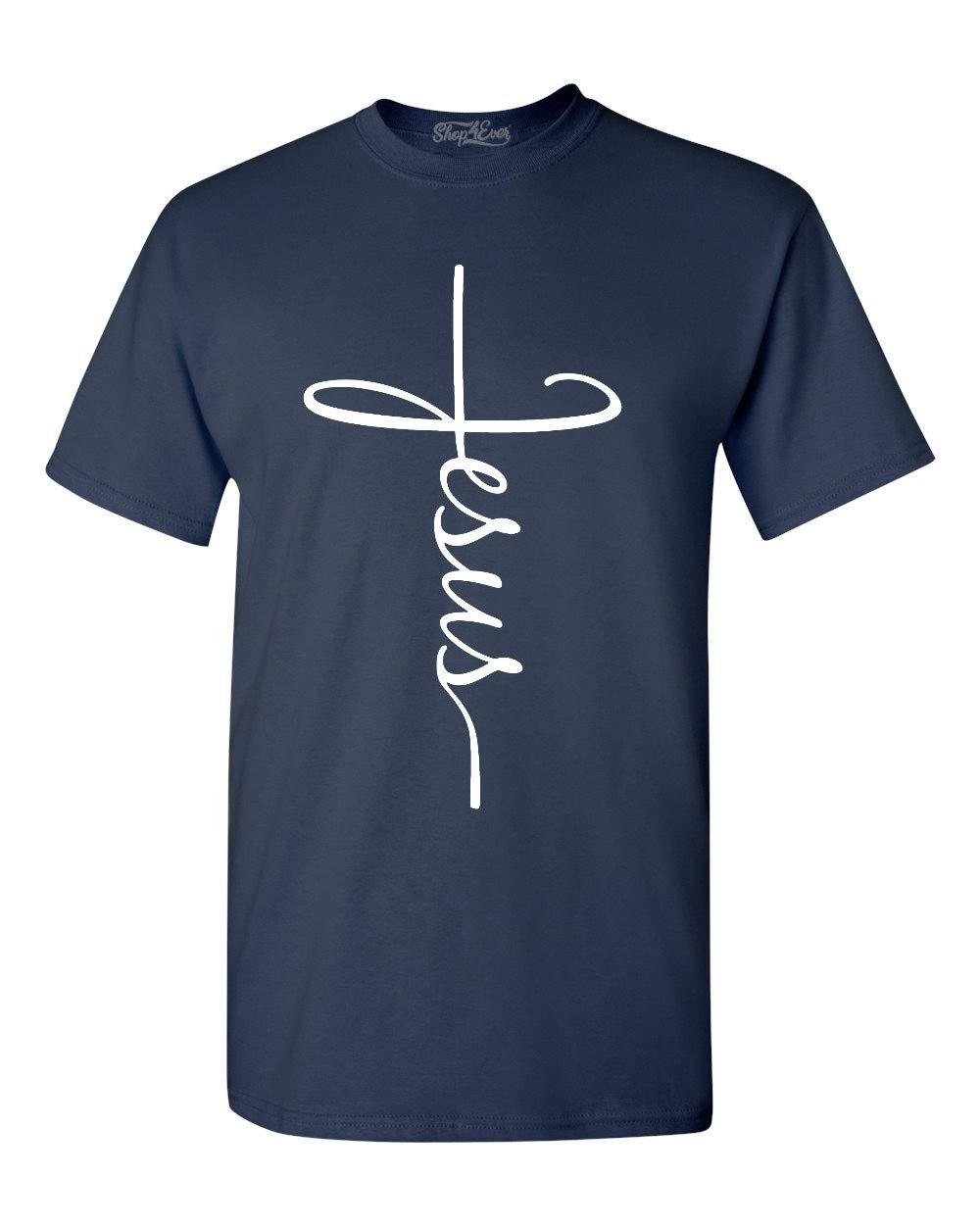 shop4everJesus Cross Script T-Shirt