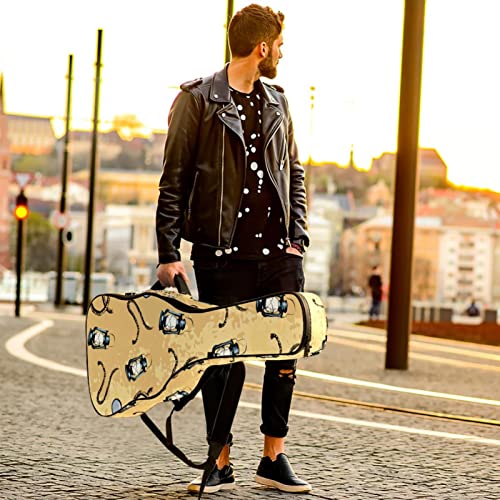 Housse de transport étanche pour guitare avec bandoulière réglable Rose, Multicolore 04, 42.9×16.9×4.7 in, Organiseur de… - Les Beatles, Paul McCartney, John Lennon, RIngo Starr, George Harrison Housse de transport étanche pour guitare avec bandoulière réglable Rose, Multicolore 04, 42.9x16.9x4.7 in, Organiseur de… – Image 7