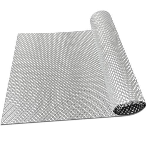 Golgner 100 cm x 30 cm, protección térmica, placa de protección térmica de aluminio en relieve, placa de protección térmica para coche, techos, ventanas, tubos