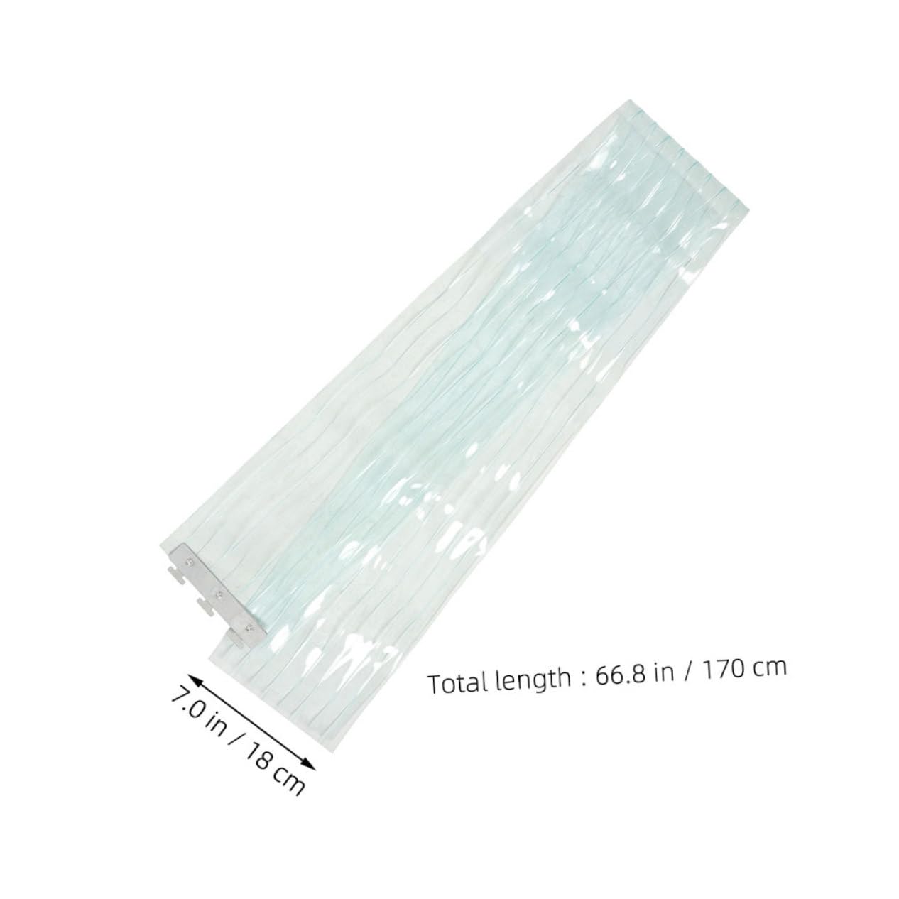 ORFOFE Rideau de Porte PVC Épais Coupe-Vent et Étanche pour Marché et Chambre Froide Bande Transparente Installation Facile et Résistance Froid