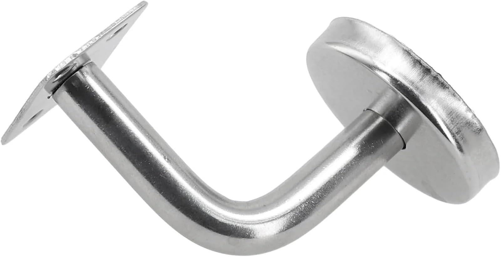 Barandilla de acero inoxidable con soporte de pared robusto de 60 mm x 100 mm