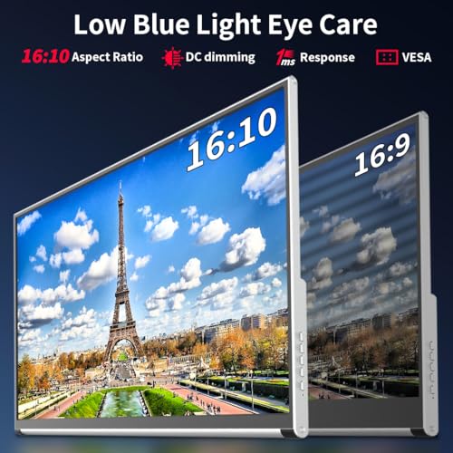 Image of OLED Portable Monitor 4K,UHD Portable Laptop Display 16 inch Portable Gaming Monitor 100% DCI-P3 OLED Monitor with HDMI /USB-C External Screen for Laptop Phone /Switch /Xbox