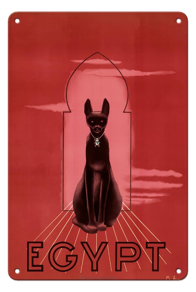 エジプト ビンテージポスター 猫 Bastet Cat by M. Azmy エジプト ビンテージポスター 猫 Bastet Cat by M. Azmy