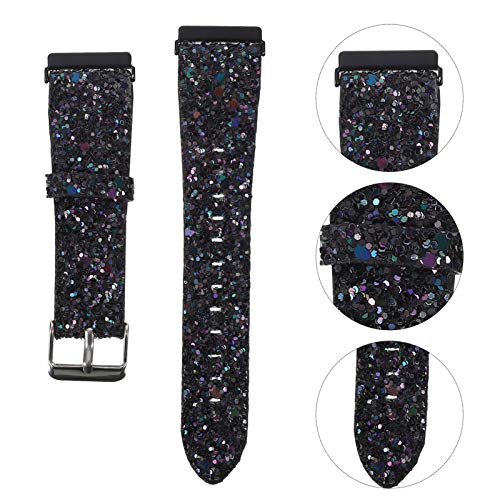 ULTECHNOVO Pulseira de Relógio Glitter Compatível Com Fitbit Versa/Versa 2/ Versa Lite/Versa Se