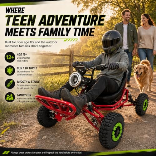 Zyliathor 48V 20Ah Long-Range Electric Go Kart