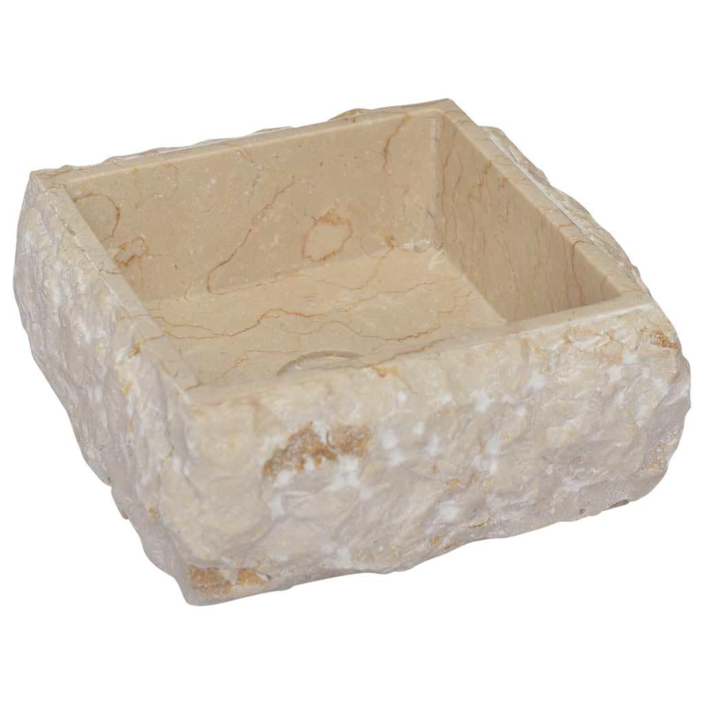 Lavandino Crema 30x30x13 cm in Marmo,Articoli di ferramenta,Prodotti idraulici,Articoli idraulici,Lavandini,Lavandini bagno-149174