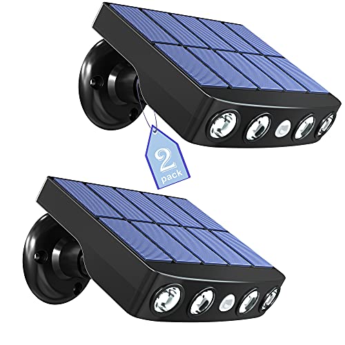 Solar Lights Outdoor New LED Solar Motion Lights Outdoor IP65 Waterproof Sensor Flood Lights, 3 Modes Solar Powered Security Light for Walkway Garden Deck Yard (2Pack) Solar Lights Outdoor New LED Solar Motion Lights Outdoor IP65 Waterproof Sensor Flood Lights, 3 Modes Solar Powered Security Light for Walkway Garden Deck Yard (2Pack)