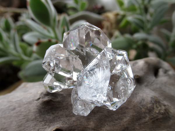 Amazon.co.jp: ハーキマーダイヤモンド 連結結晶 群晶