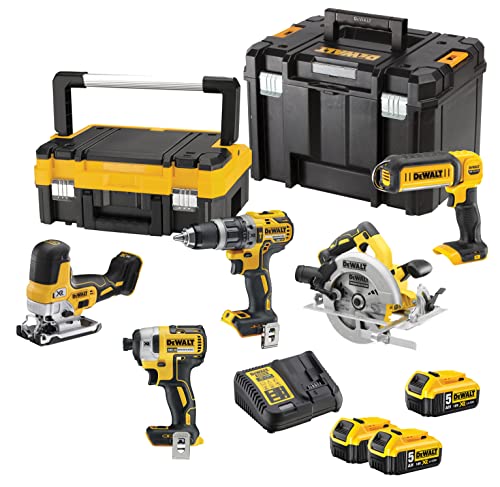 DEWALT DCK500P3T-QW 18V XR Maschinenkit 5 Teile in TSTAK