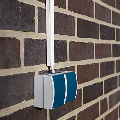 Kabelkanal Selbstklebend Weiss 1m (10 Stk. - 16x16 mm klein) - 10m Kabelkanäle mit Schaumklebeband fertig für Montage an der Wand - 16x16mm – Ansicht 5